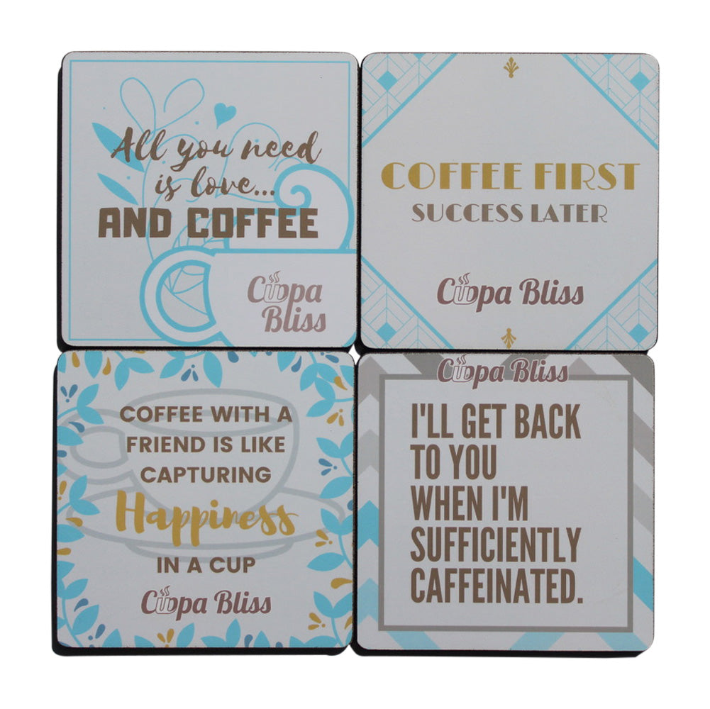 Cuppa Bliss Coasters - Coffee (4 per pack)